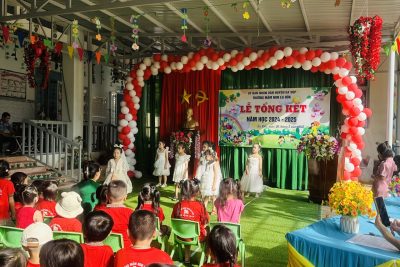 Sáng thứ 2 ngày 26 tháng 05 năm 2025, Trường Mầm Non Ea Roosk đã long trọng tổ chức lễ tổng kết năm học 2024-2025